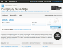 Tablet Screenshot of gaeilge.irishplayography.com
