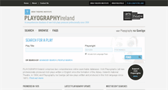 Desktop Screenshot of irishplayography.com